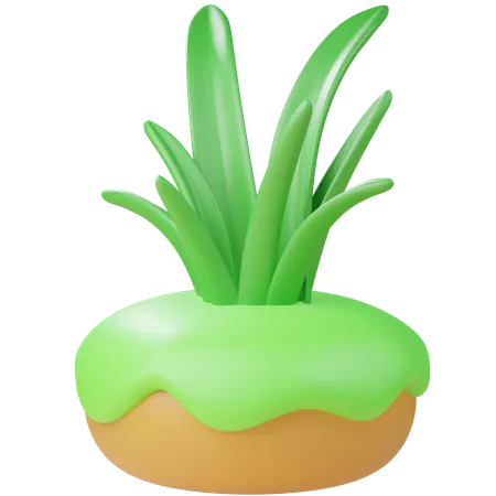 Gras  3D Icon