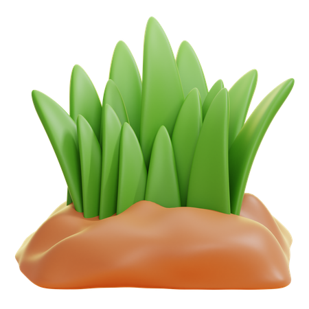 잔디  3D Icon