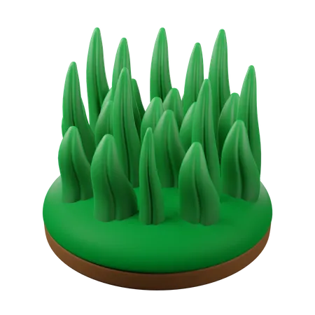 Grass  3D Icon