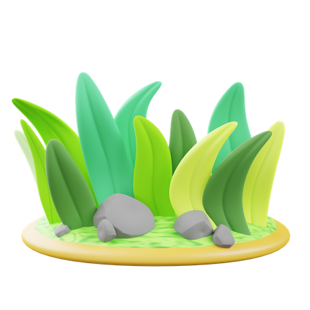 Grass  3D Icon