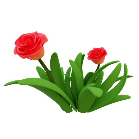 Grass Flower  3D Icon