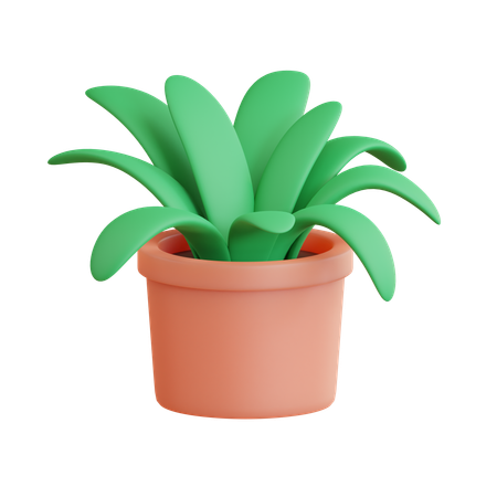 Grass Pot  3D Icon