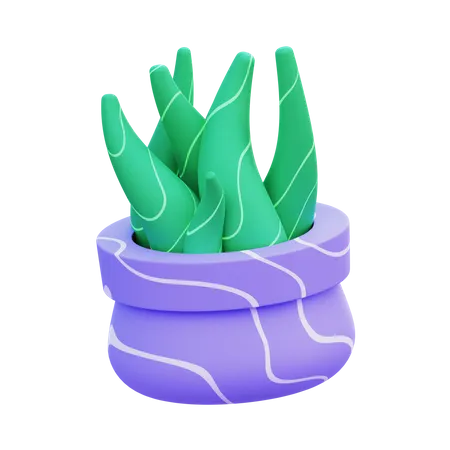 Grass Pot  3D Icon