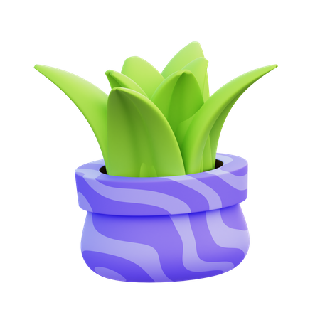 Grass Pot  3D Icon