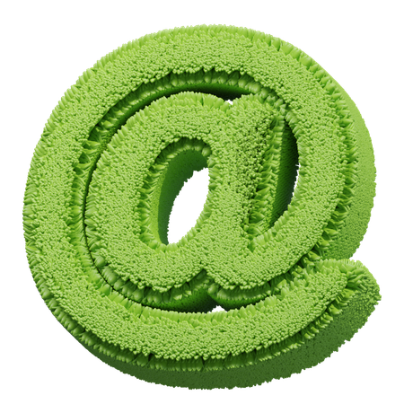Grass Shape at sign  3D Icon