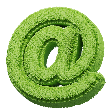 Grass Shape at sign  3D Icon