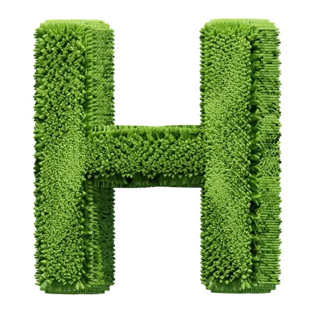Grass Shape H  3D Icon