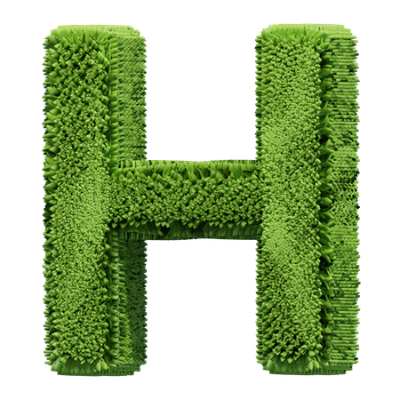 Grass Shape H  3D Icon