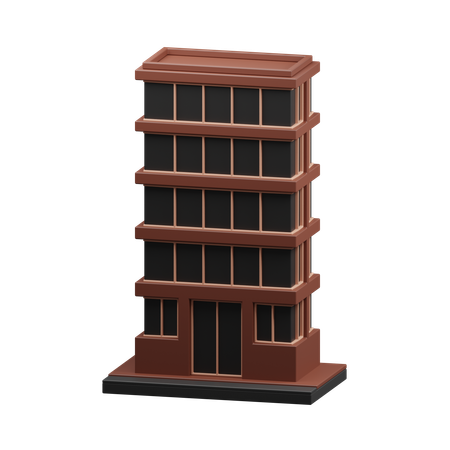 Bâtiment gratte-ciel  3D Icon