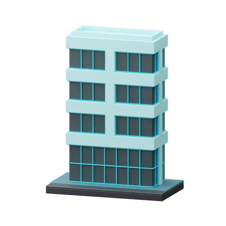 Bâtiment gratte-ciel  3D Icon