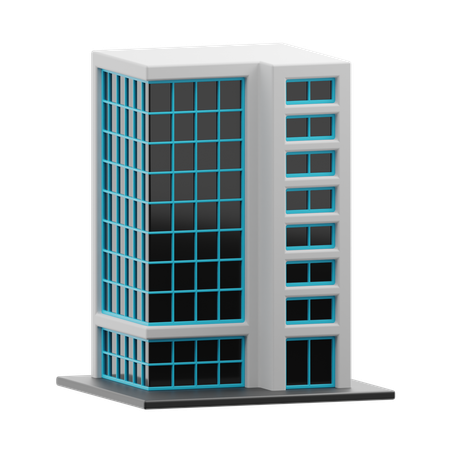 Bâtiment gratte-ciel  3D Icon