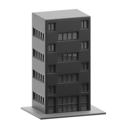 Bâtiment gratte-ciel  3D Icon