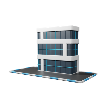 Bâtiment gratte-ciel  3D Icon