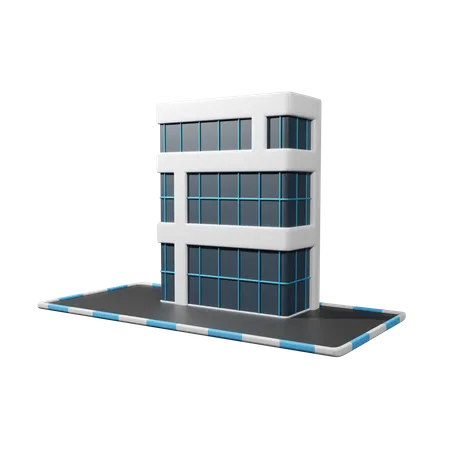 Bâtiment gratte-ciel  3D Icon