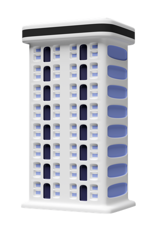 Bâtiment gratte-ciel  3D Icon