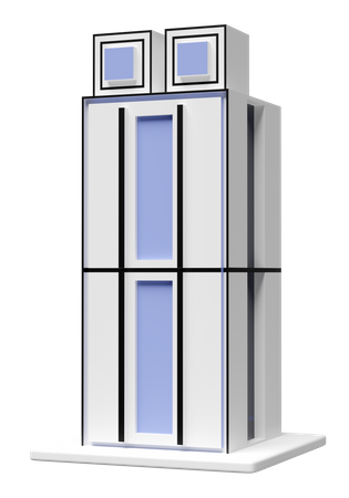 Bâtiment gratte-ciel  3D Icon