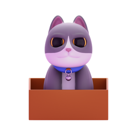 Graue Smokingkatze  3D Icon