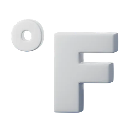 Graus Fahrenheit  3D Icon