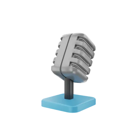 Gravação de podcast  3D Icon