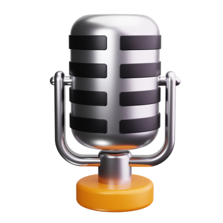 Microfone de gravação  3D Icon