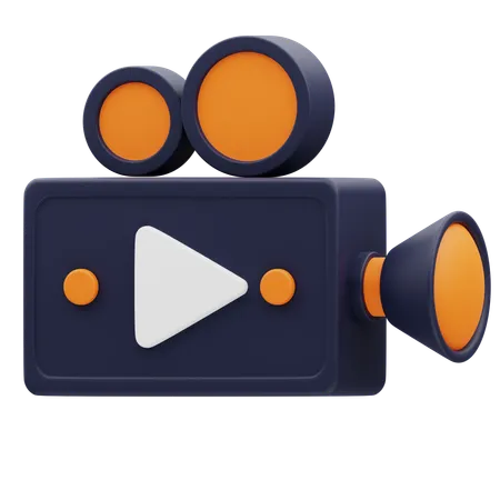 Gravador de video  3D Icon