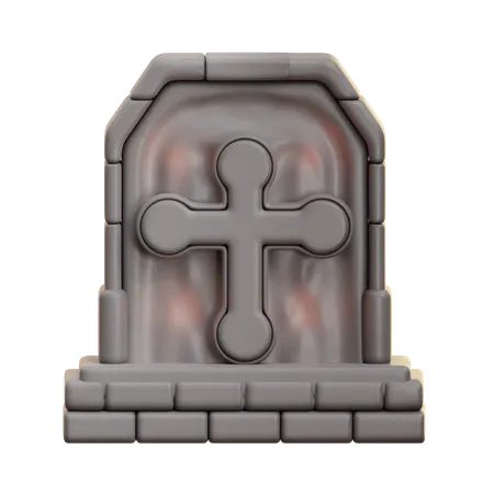 墓  3D Icon