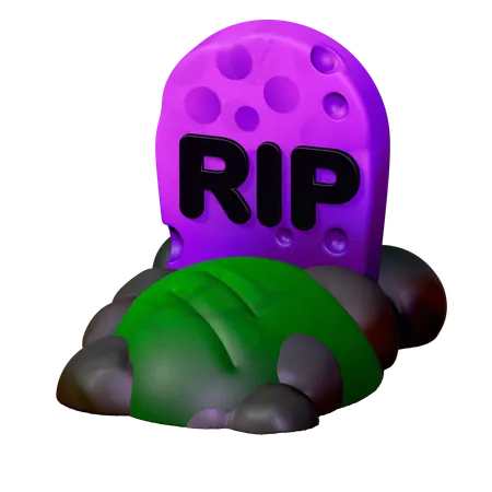墓  3D Icon