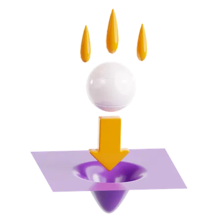 Gravedad  3D Icon