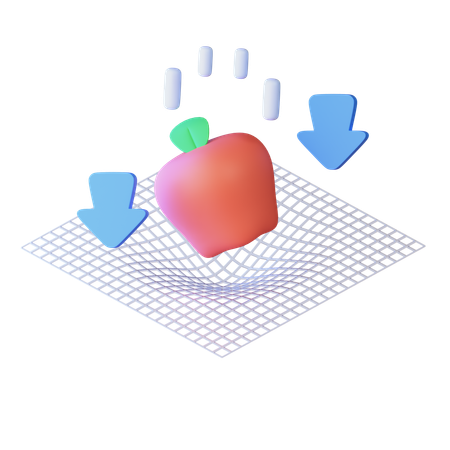 Gravedad  3D Icon