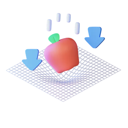 Gravedad  3D Icon