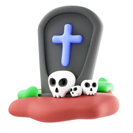 Gravestone  3D Icon