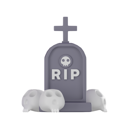 Gravestone  3D Icon