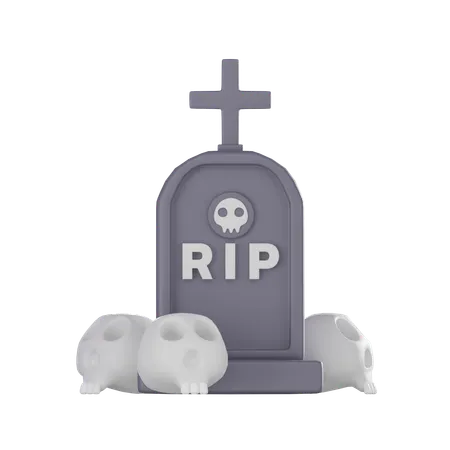 Gravestone  3D Icon