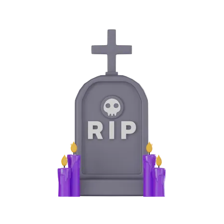 Gravestone  3D Icon