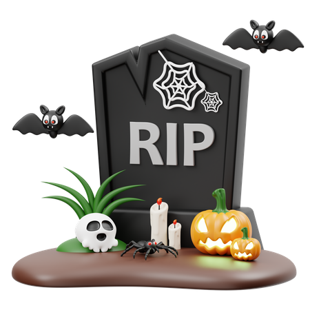 Gravestone  3D Icon