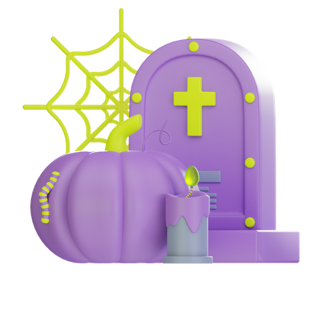 Gravestone  3D Icon