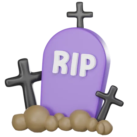 Gravestone  3D Icon