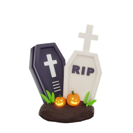 Gravestone  3D Icon