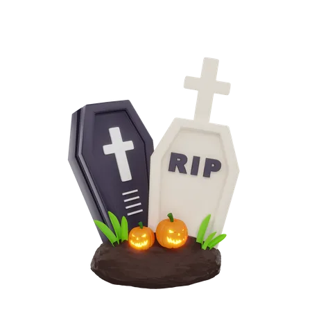 Gravestone  3D Icon