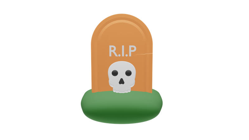 Gravestone  3D Icon