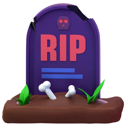 Gravestone  3D Icon