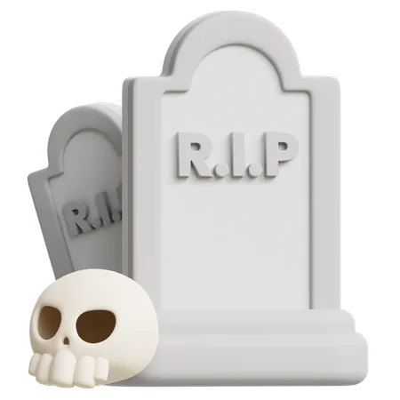 Gravestone  3D Icon