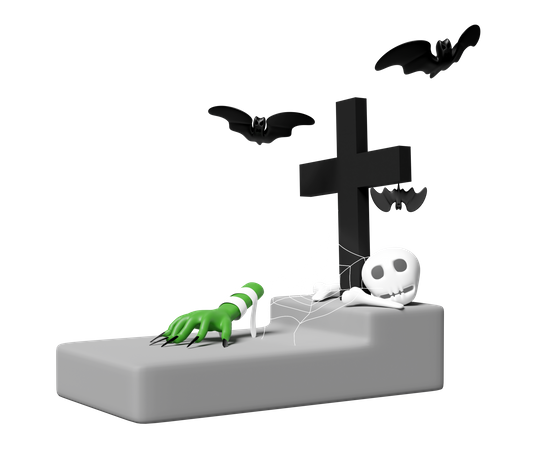 Gravestone  3D Icon