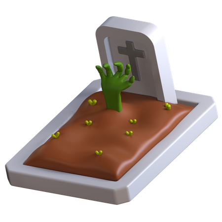 Graveyard 3D Illustration