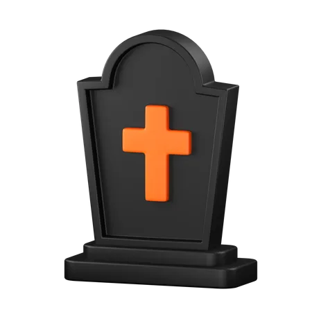 Graveyard Tombstone  3D Icon
