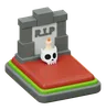 Graveyard With Skull