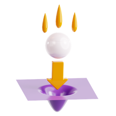 La gravité  3D Icon