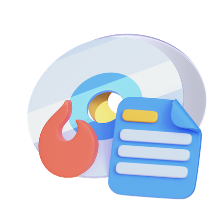 Disque de gravure  3D Icon