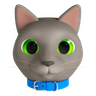 cat belt emoji 3d