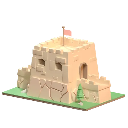 Great Wall Of China Illustration In 3 D Design 3D Icon